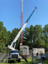 <p>Replacing cell tower equipment with 30 ton Boom Truck.</p>